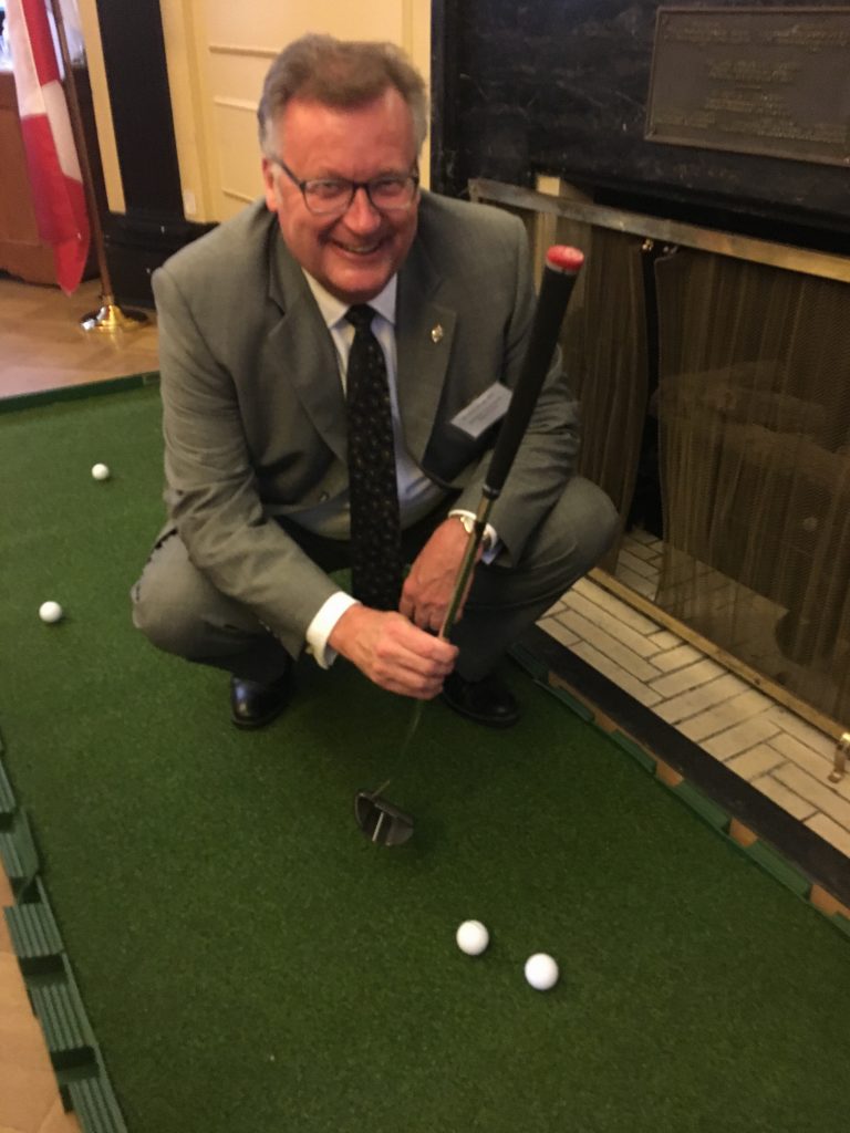 HAVING SOME FUN AT THE WE ARE GOLF RECEPTION IN OTTAWA