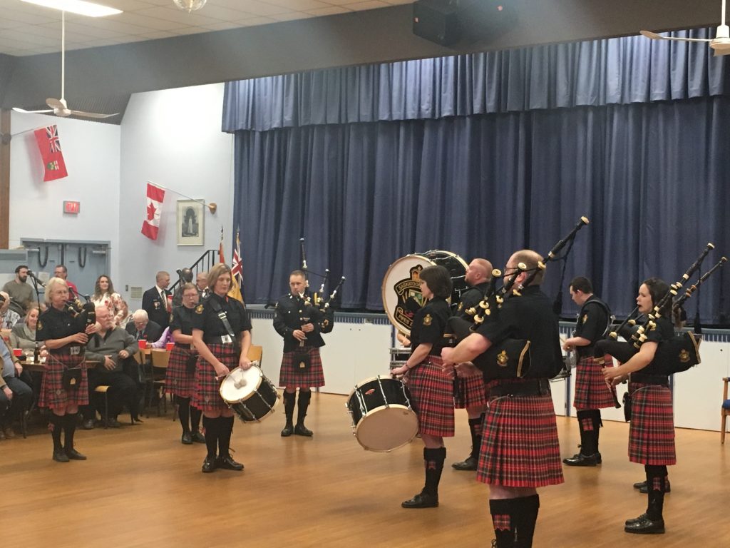 SASKATOON POLICE PIPES & DRUMS-ROYAL CANADIAN LEGION #63 REMEMBRANCE DAY CEREMONY