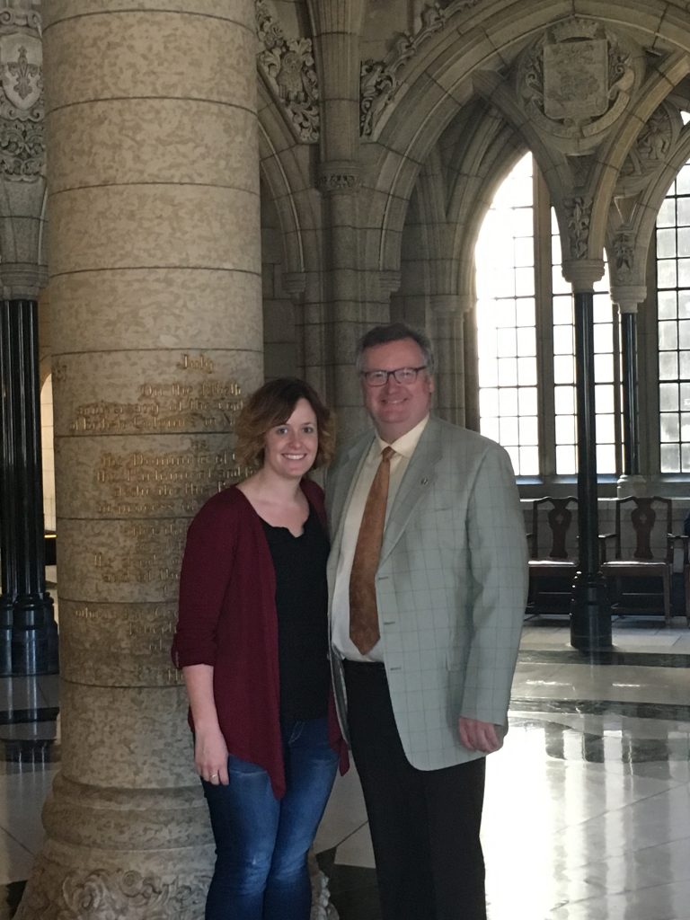 MY DAUGHTER COURTNEY THORNHILL VISITING ME IN OTTAWA