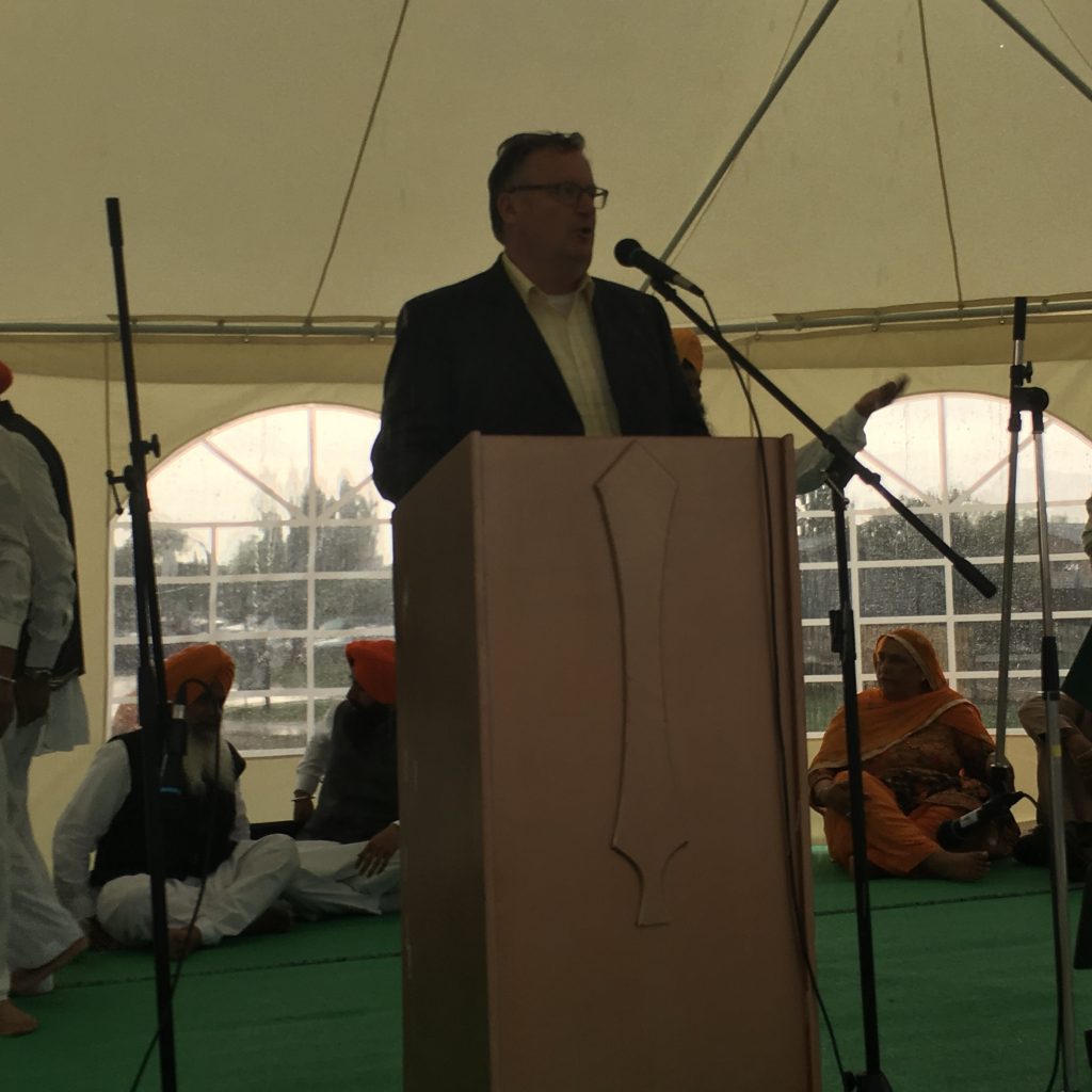 PLEASED TO BRING GREETINGS AT THE 2ND ANNUAL SIKH DAY PARADE